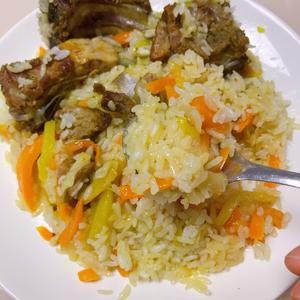 新疆菜·羊肉抓饭的做法 步骤10