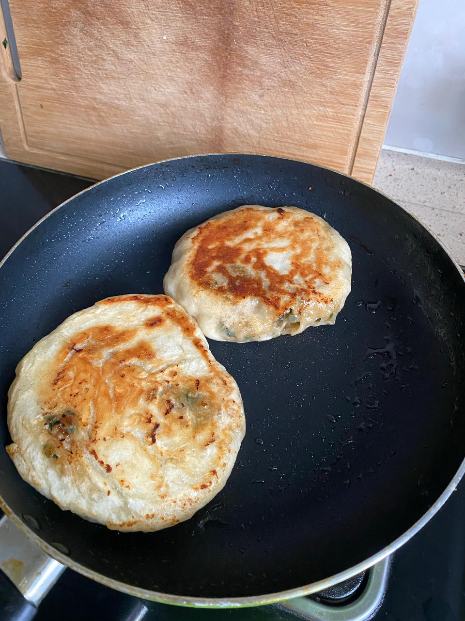 不用揉面的发面韭菜饼