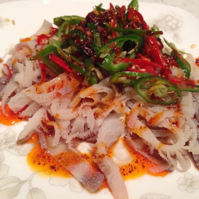 baby小怪物做的红油牛百叶