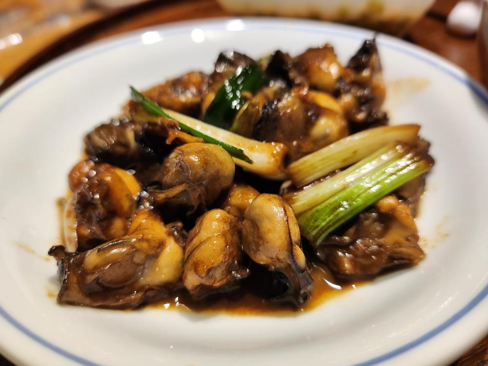 姜葱炒生蚝