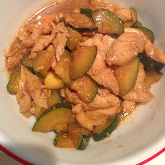 照烧鸡肉配西葫芦Teriyaki Chicken with Zucchini