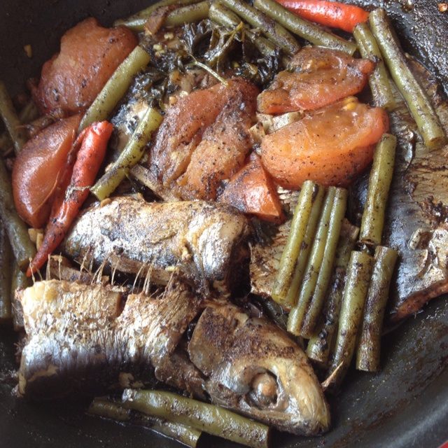 辣味醋焖沙丁鱼