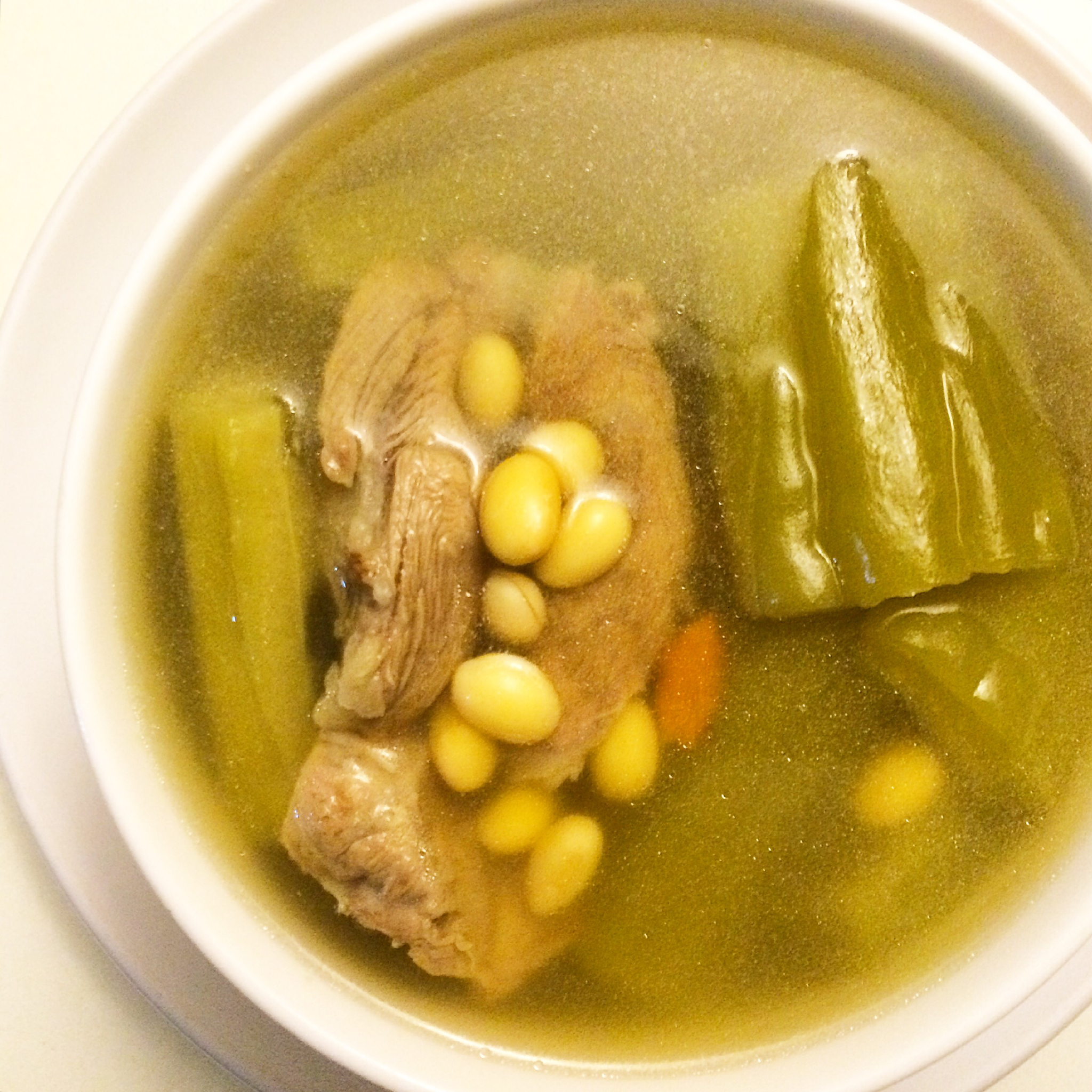 猪骨黄豆苦瓜汤