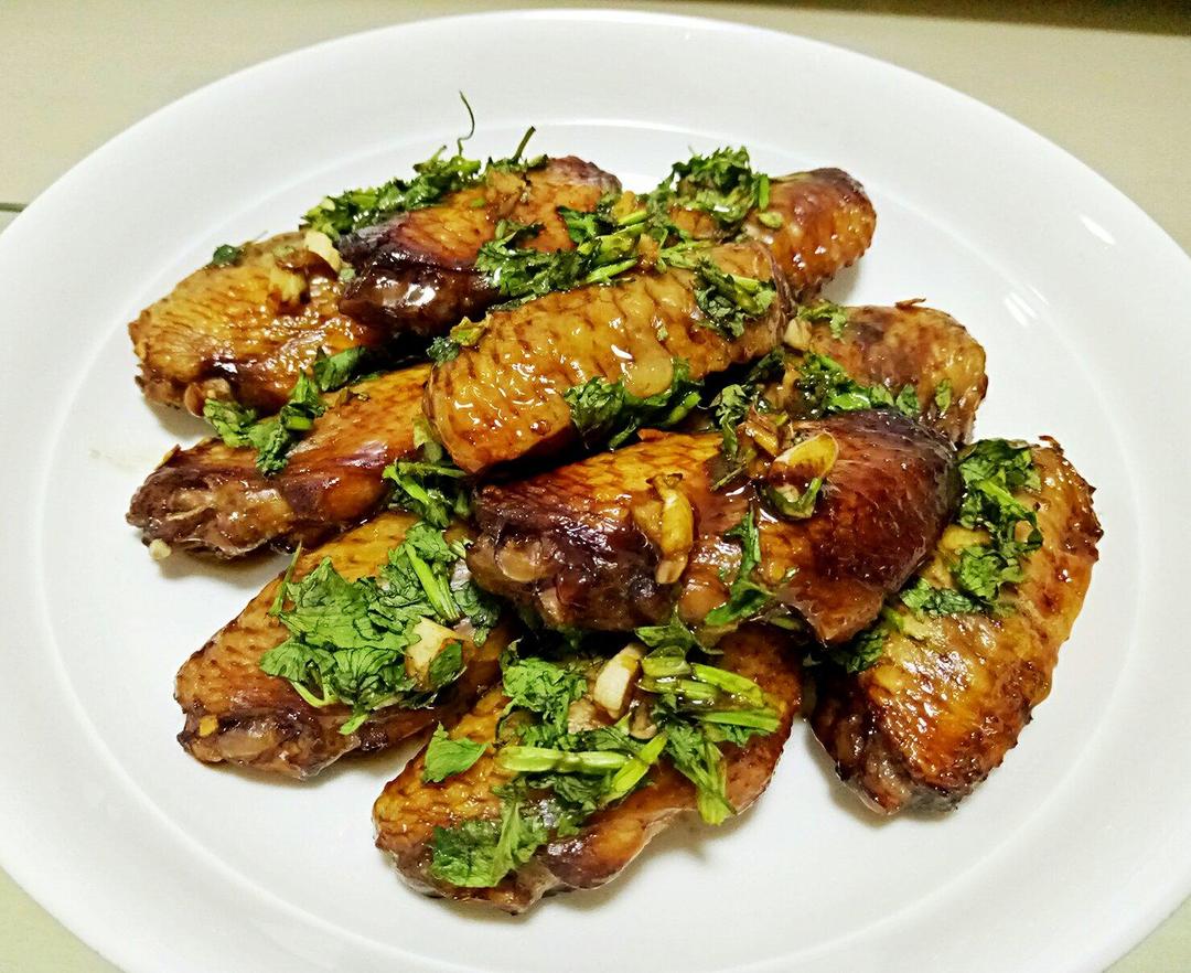 香菜烤鸡翅