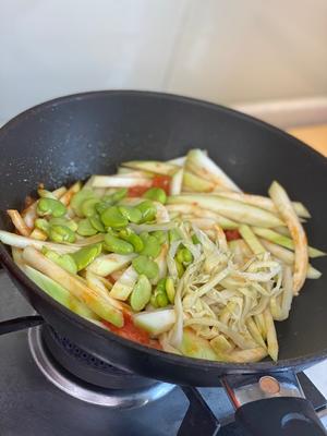 宁波小歪的夏天下饭- 番茄夜开花豆瓣扁尖汤的做法 步骤6