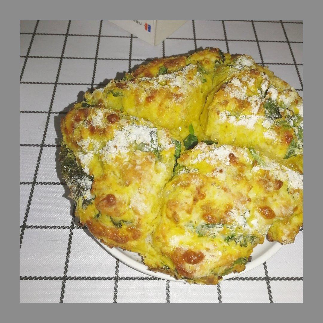 菠菜南瓜奶酪丹波面包丨健康·烘焙