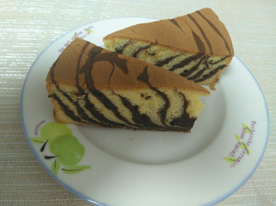 斑马纹戚风蛋糕