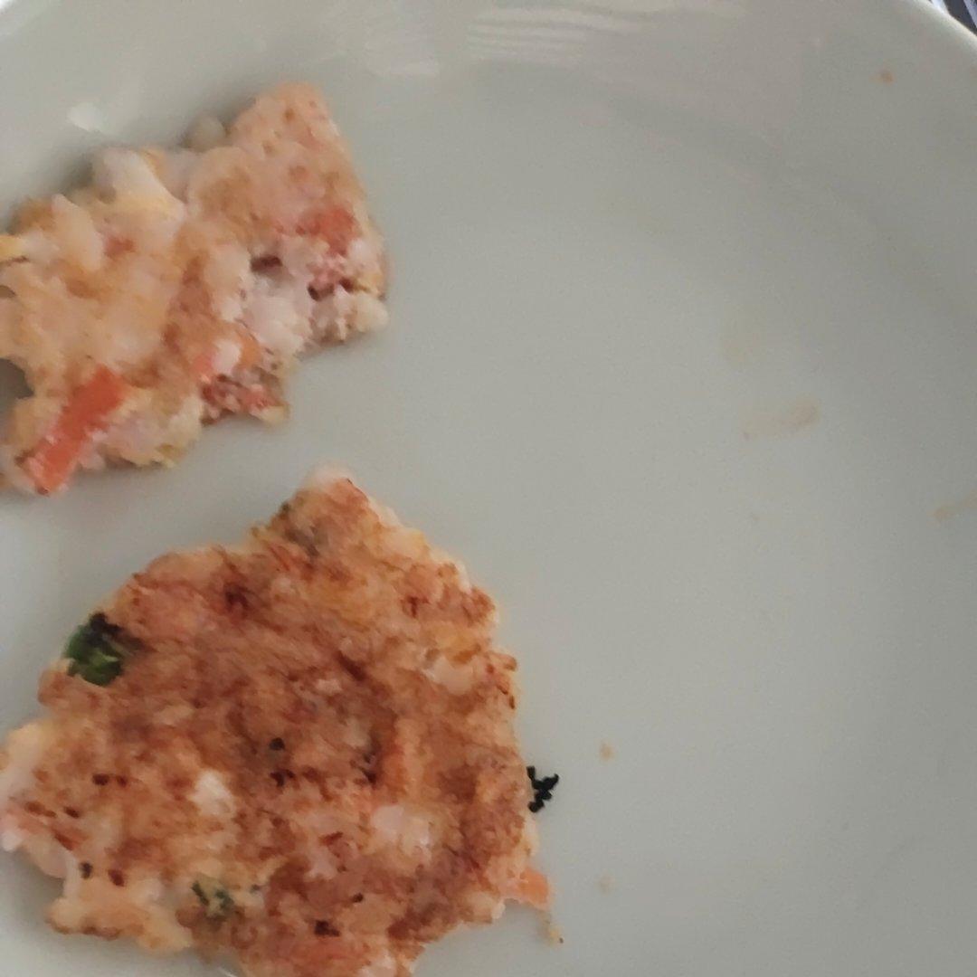 【女儿极力推荐】虾饼颗粒感玉米粒胡萝卜丁早餐搭档满口虾肉健身减脂蛋白质