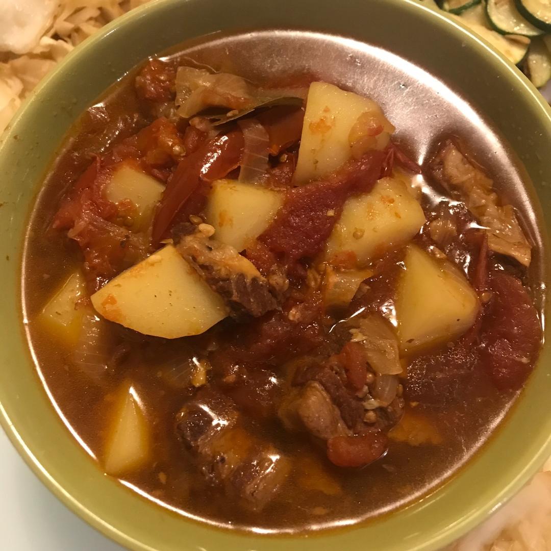 番茄土豆炖牛腩（高压锅版）