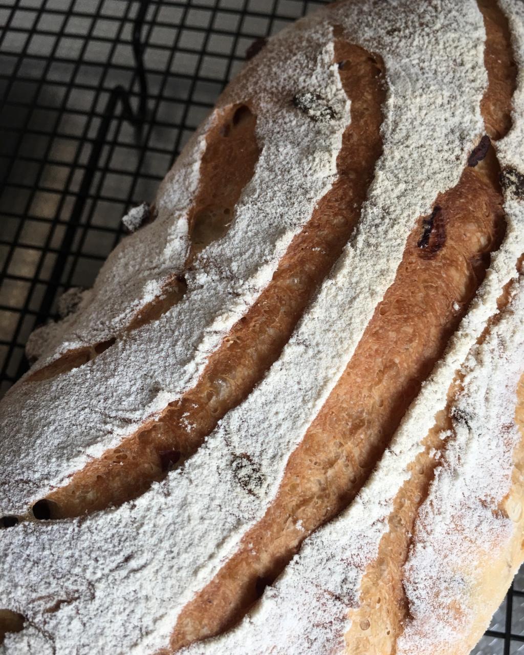 全麦蔓越莓乳酪软欧（附法国老面配方）