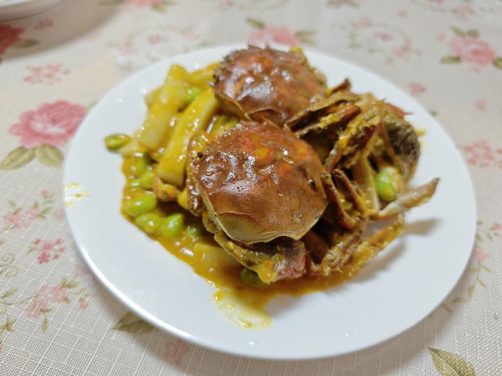 六月黄毛豆炒年糕