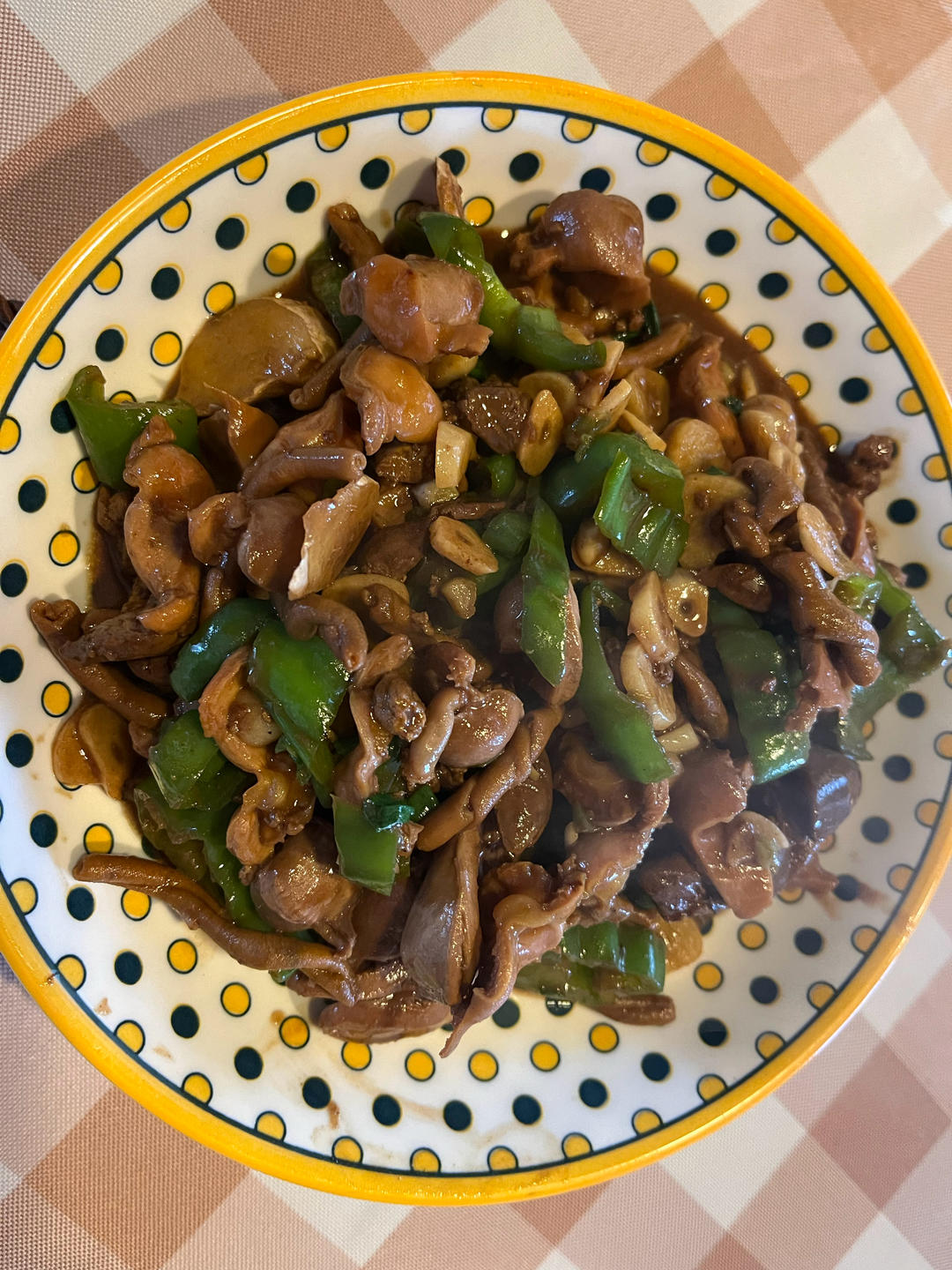 青椒炒鸡杂
