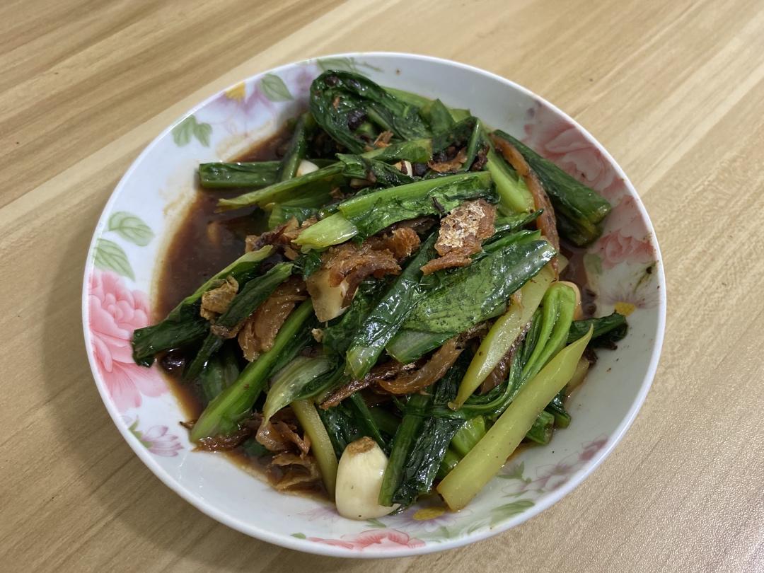 只需三个步骤成就的美味～豆豉鲮鱼油麦菜