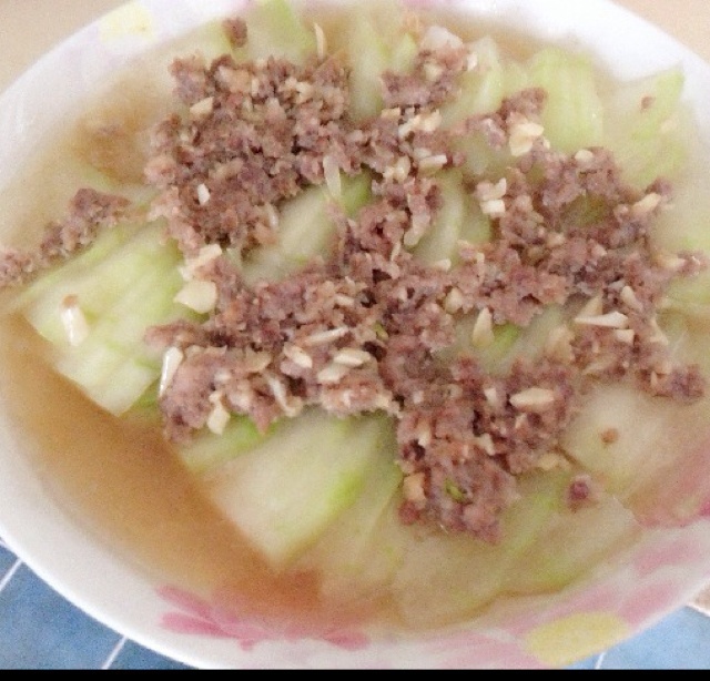 肉末蒸冬瓜