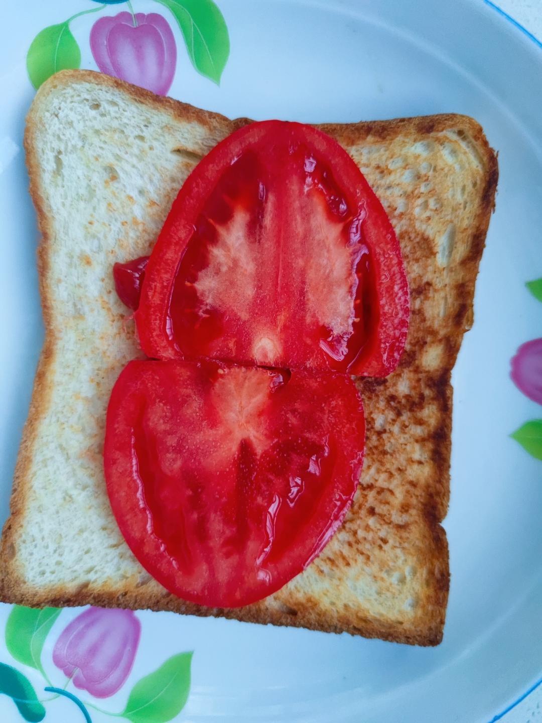 家庭超简易版三明治，孩子早餐5分钟搞定。的做法 步骤5