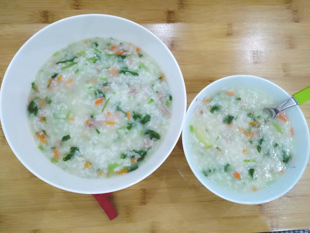 蔬菜瘦肉粥