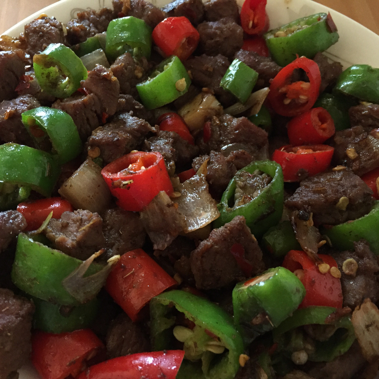 孜然牛肉粒