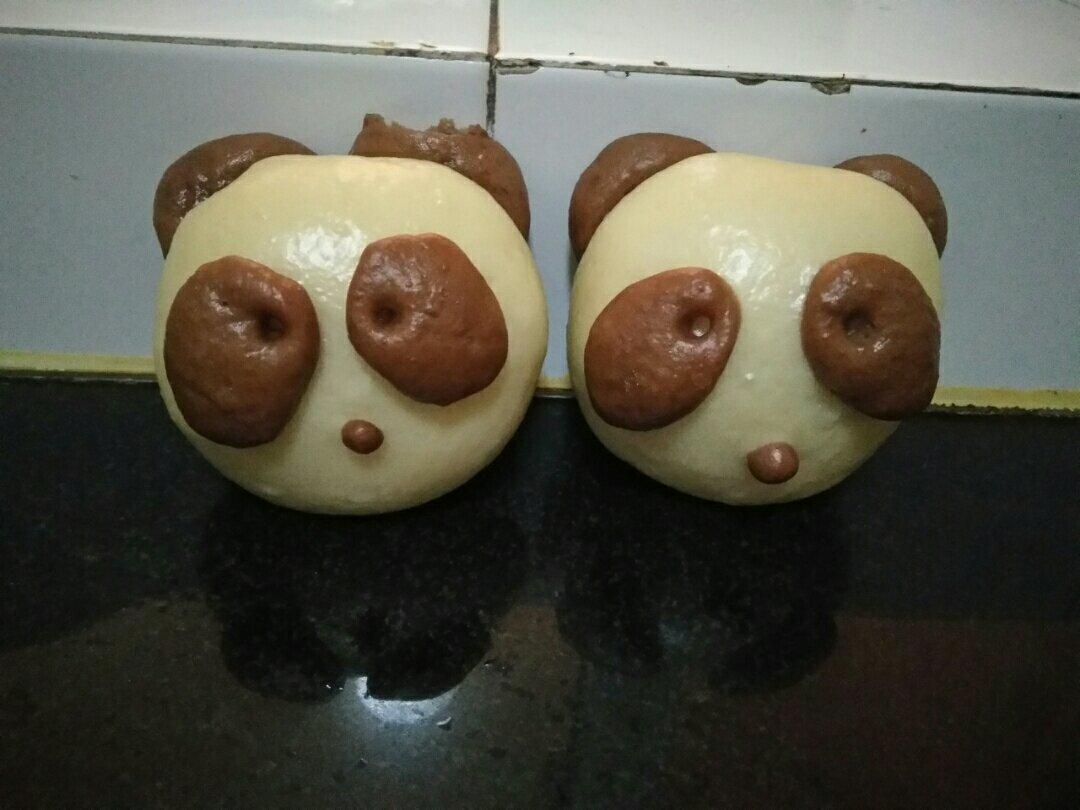 熊猫豆沙包&紫薯包