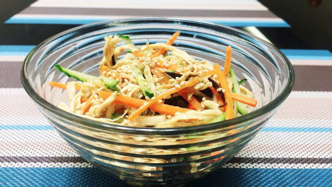 减脂健身｜凉拌手撕鸡丝（香辣&麻油版）