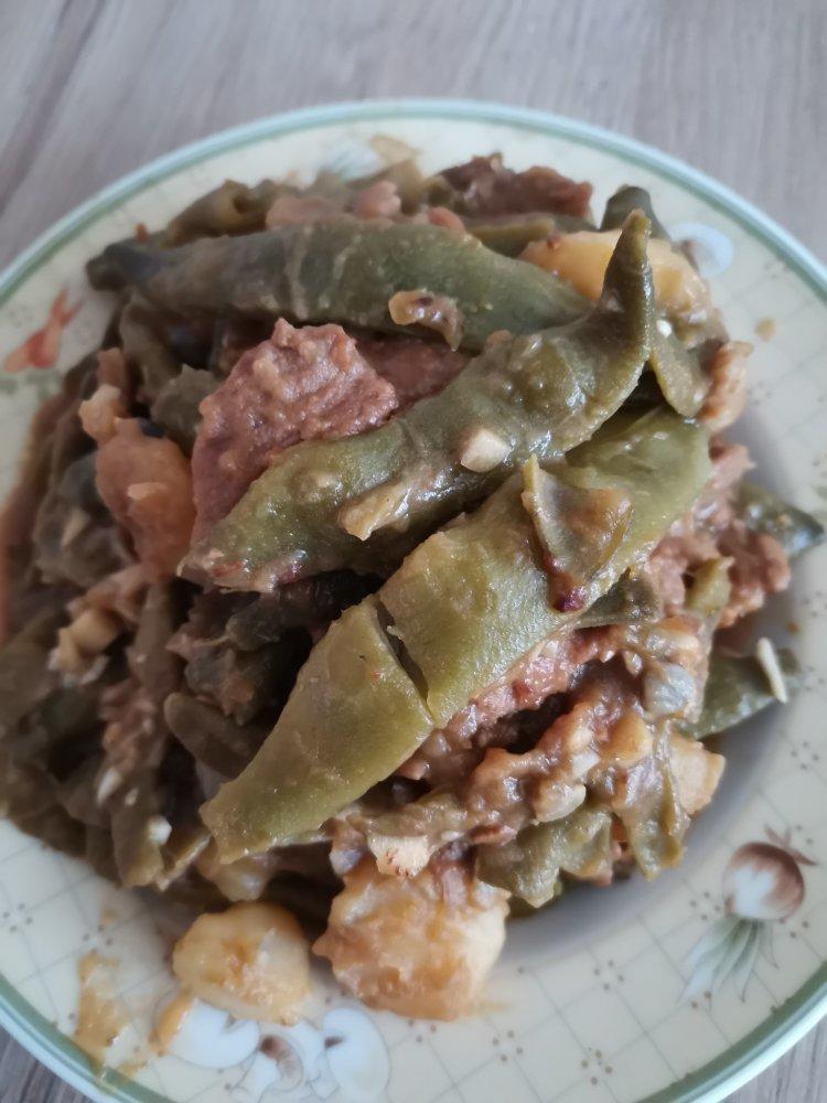 土豆炖豆角