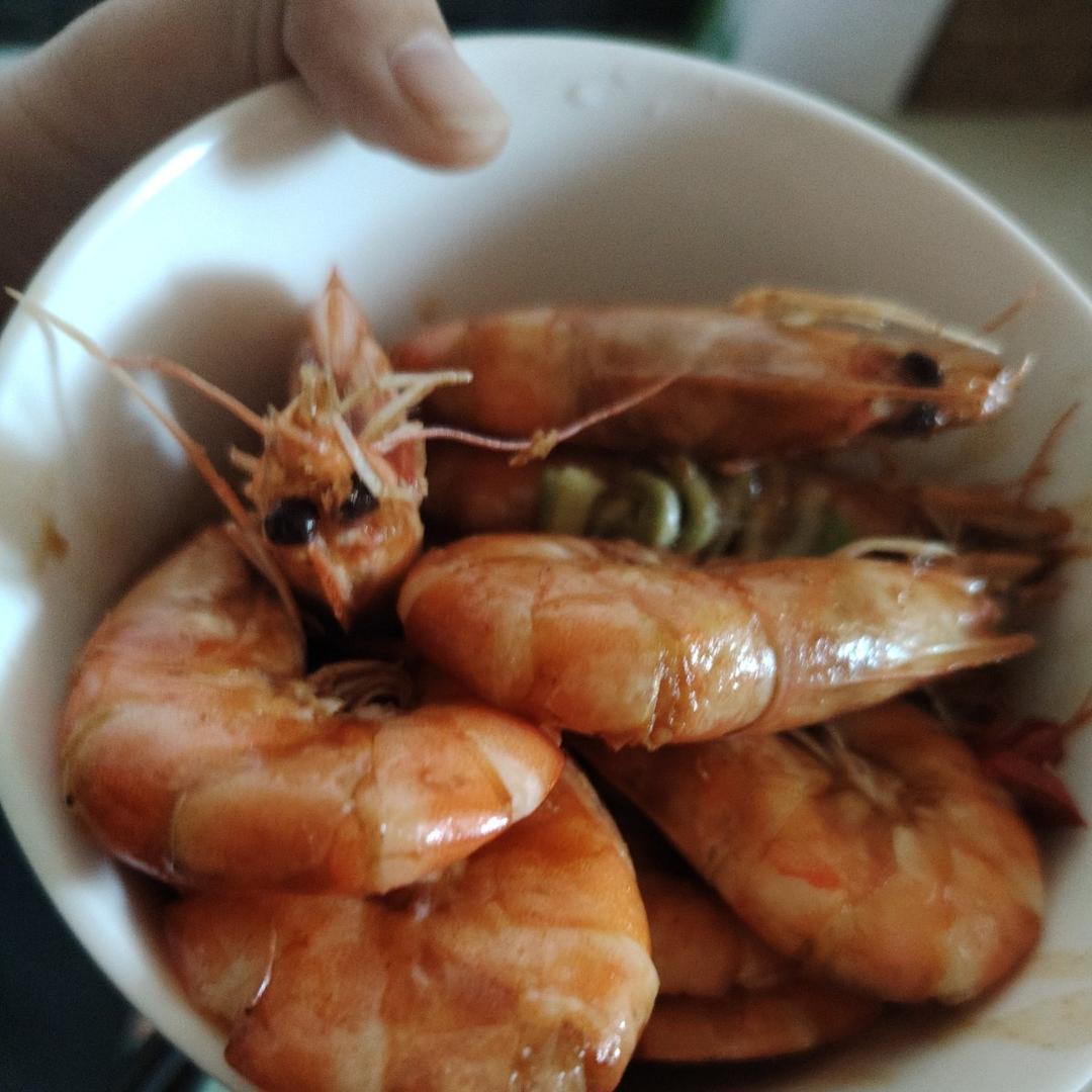 听说这是小朋友最爱吃的红烧虾🦐