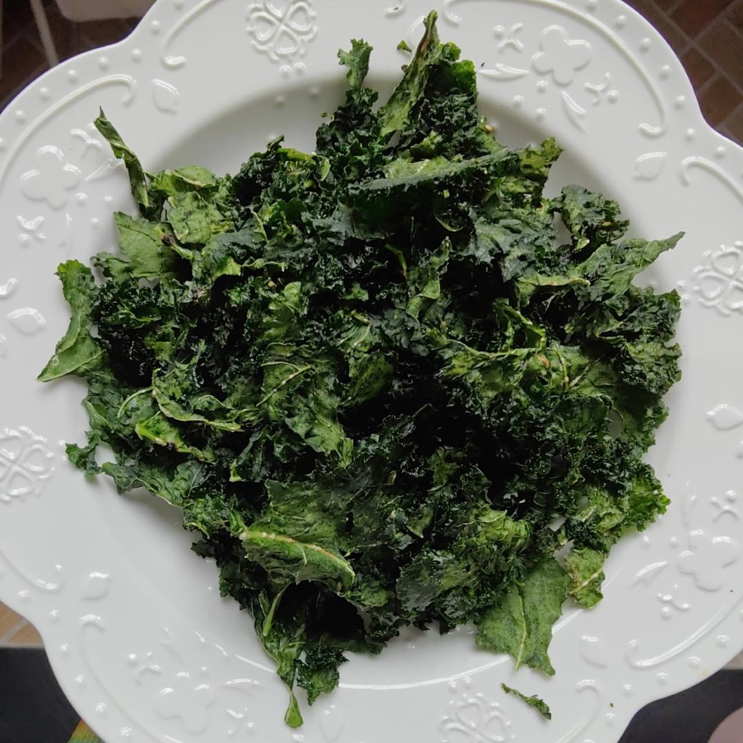 【羽衣甘蓝脆片】微波炉健康爽脆零食Kale