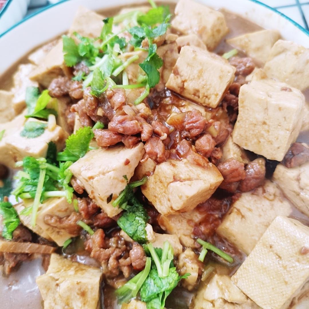 肉末嫩豆腐｜嫩滑口感爽口！这道快手菜超级下饭！！（减脂少油版）