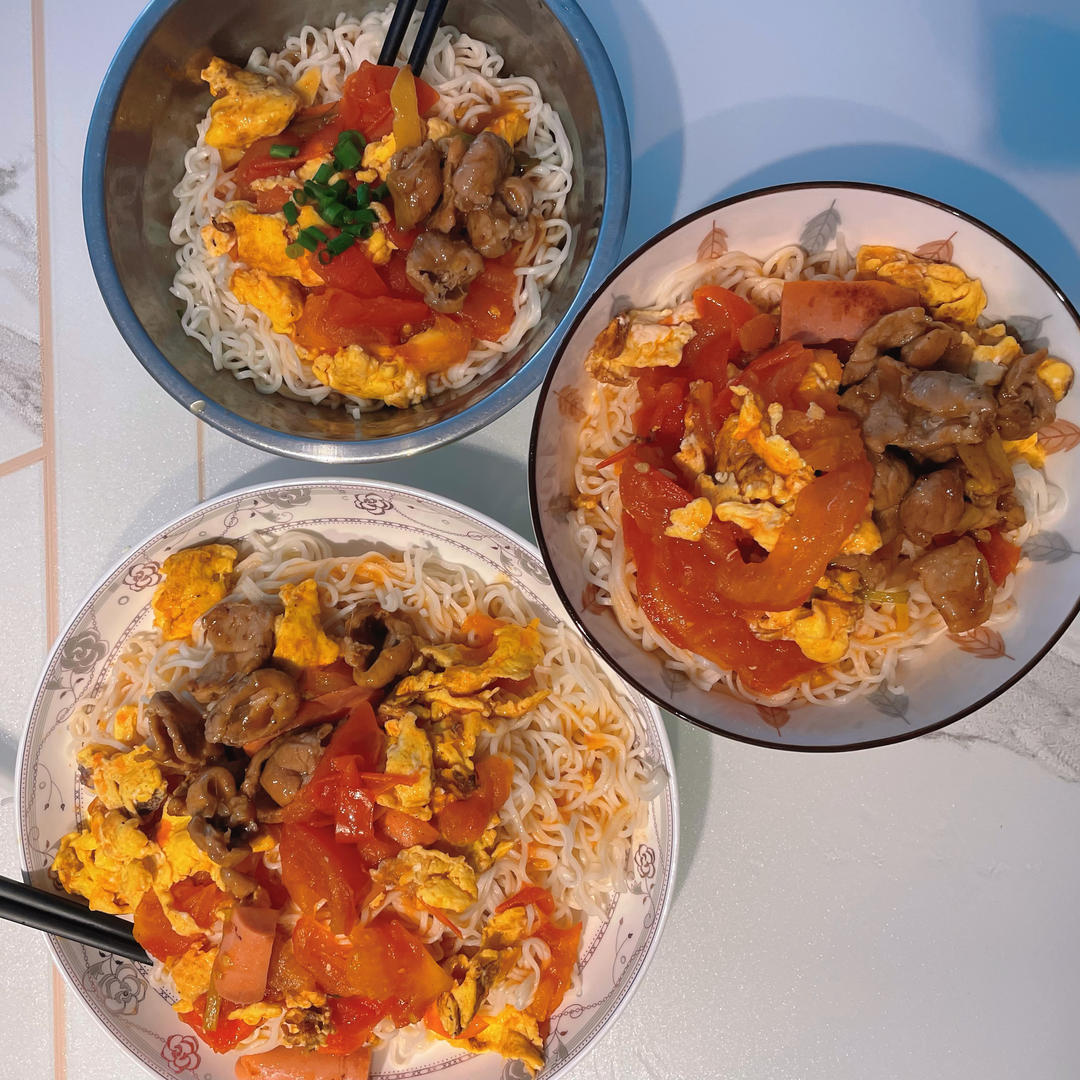 超级入味好吃的番茄鸡蛋面