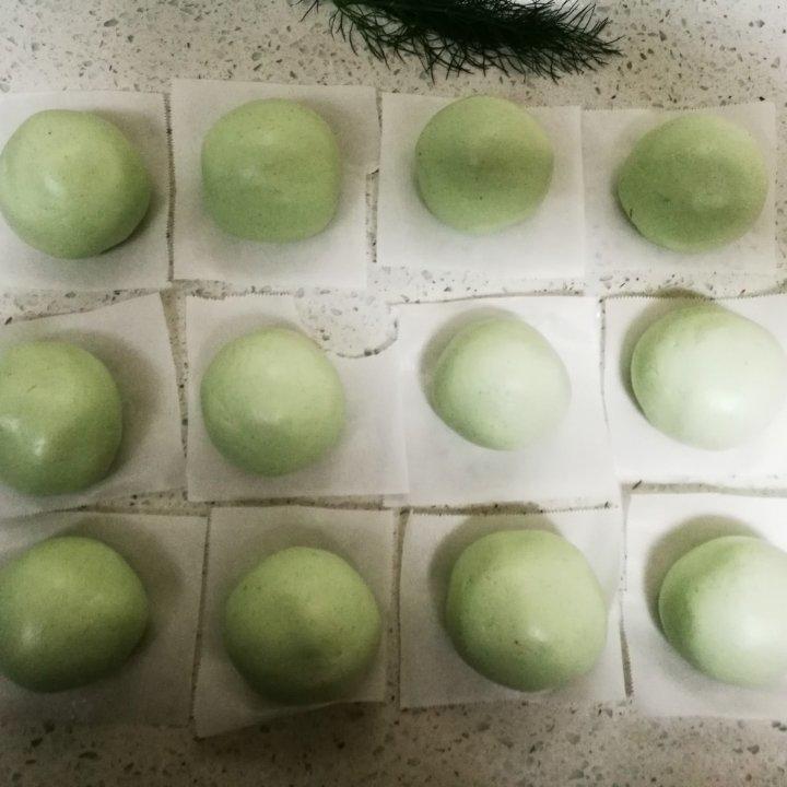 网红青团～～咸蛋黄肉松青团