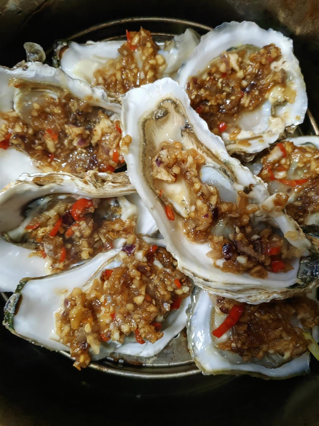 超简单～蒸蒜蓉生蚝