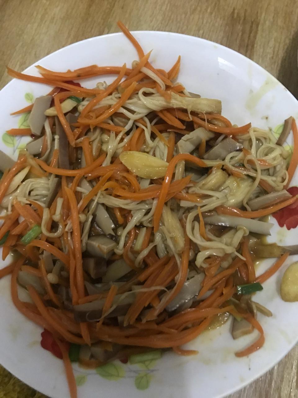 素炒金针菇