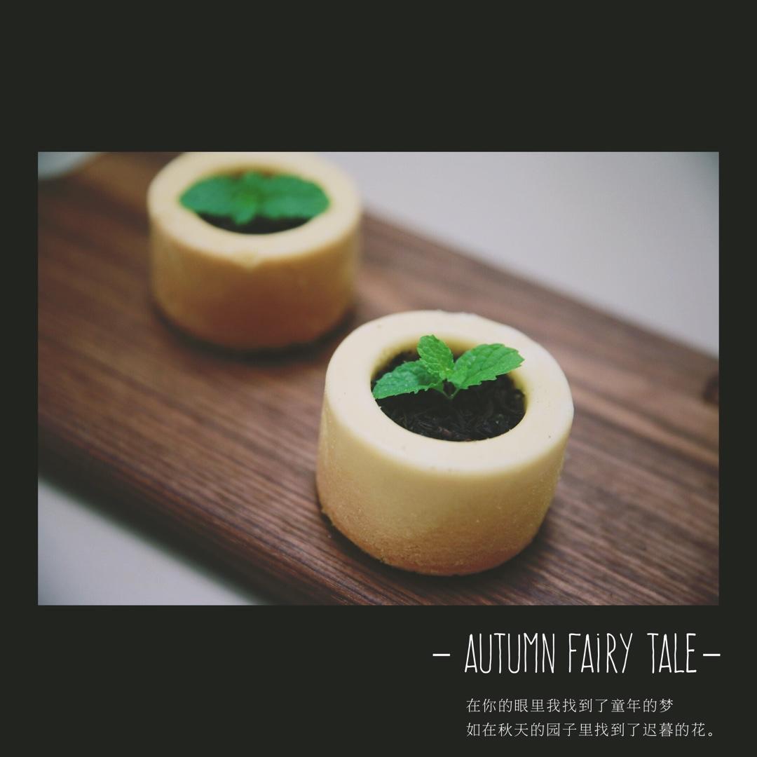 双色盆栽酸奶蛋糕