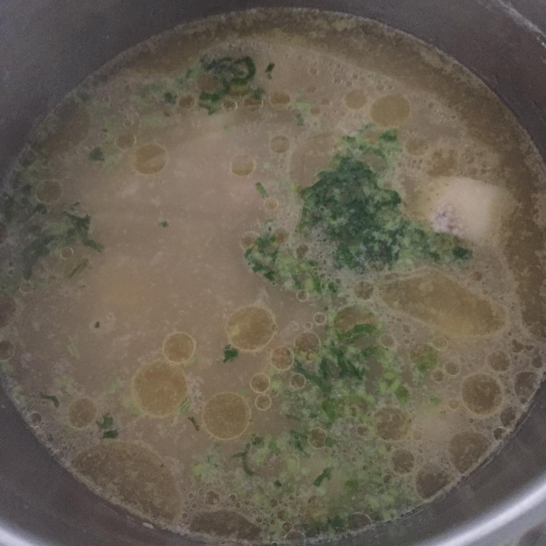 奶白山药牛尾汤