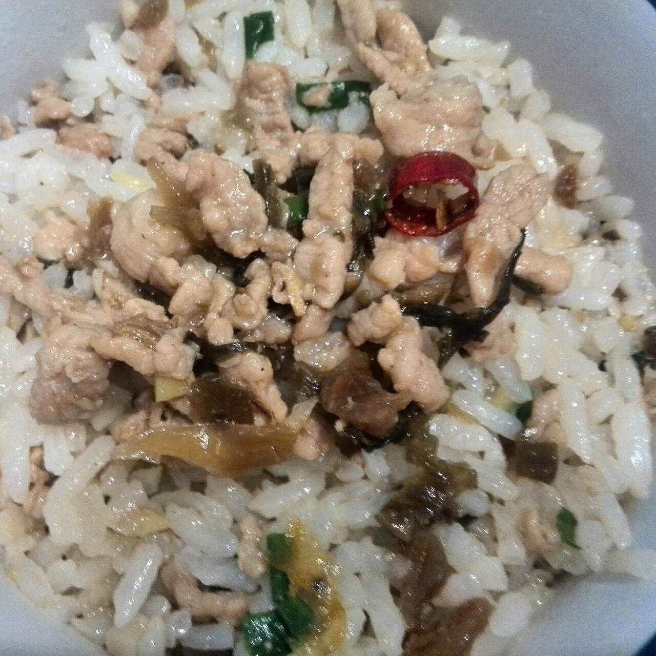 绝味雪菜肉丝炒饭