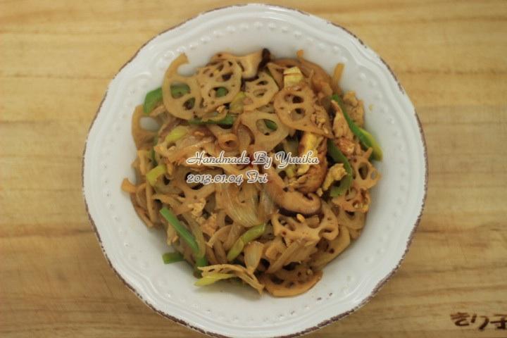 莲藕炒肉片的做法