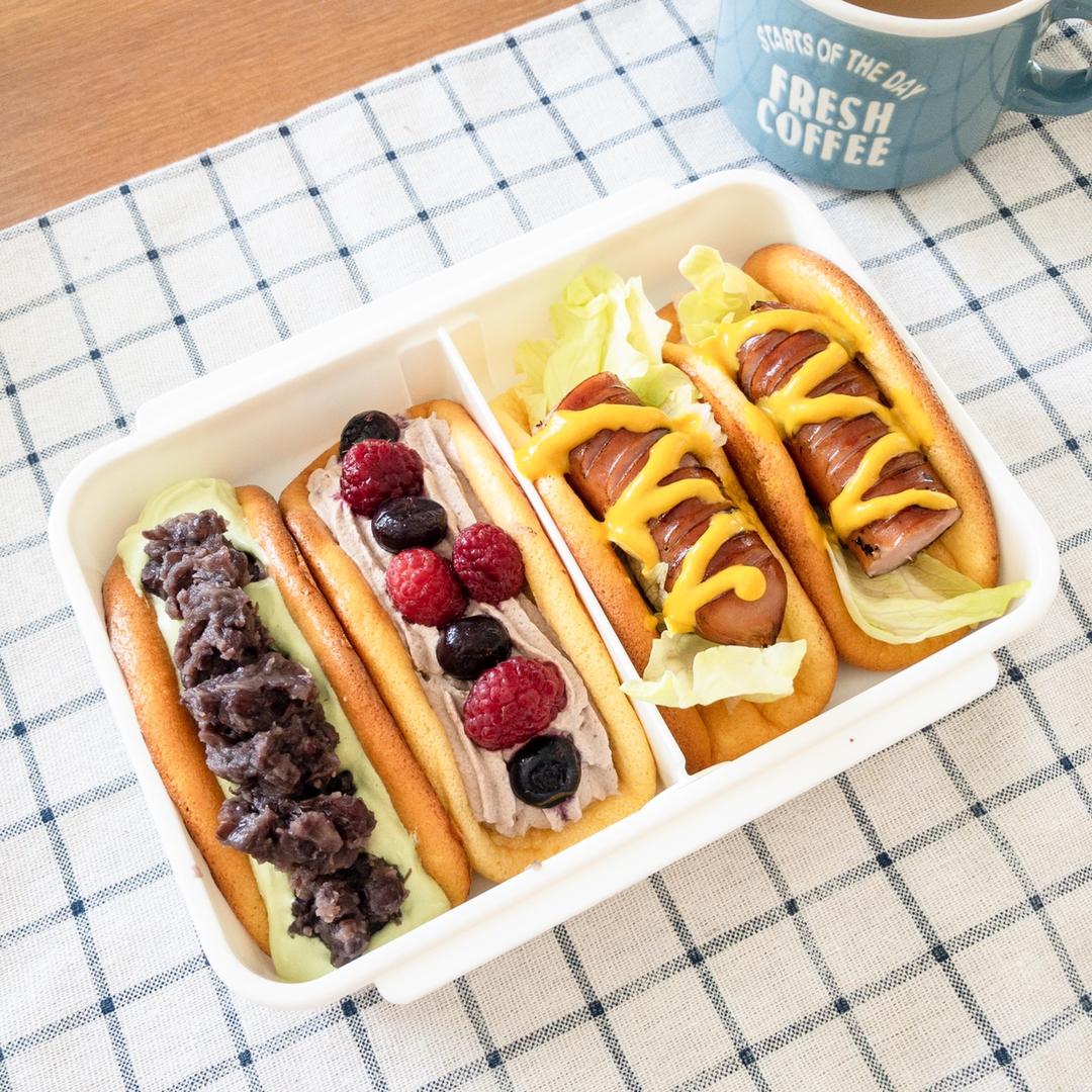 生酮云朵面包欧蕾卷 红豆抹茶味和蓝莓味