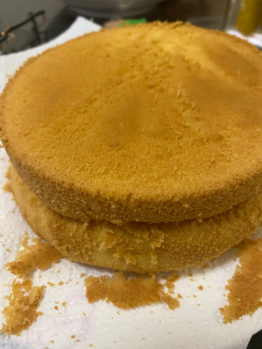 6寸原味戚风蛋糕