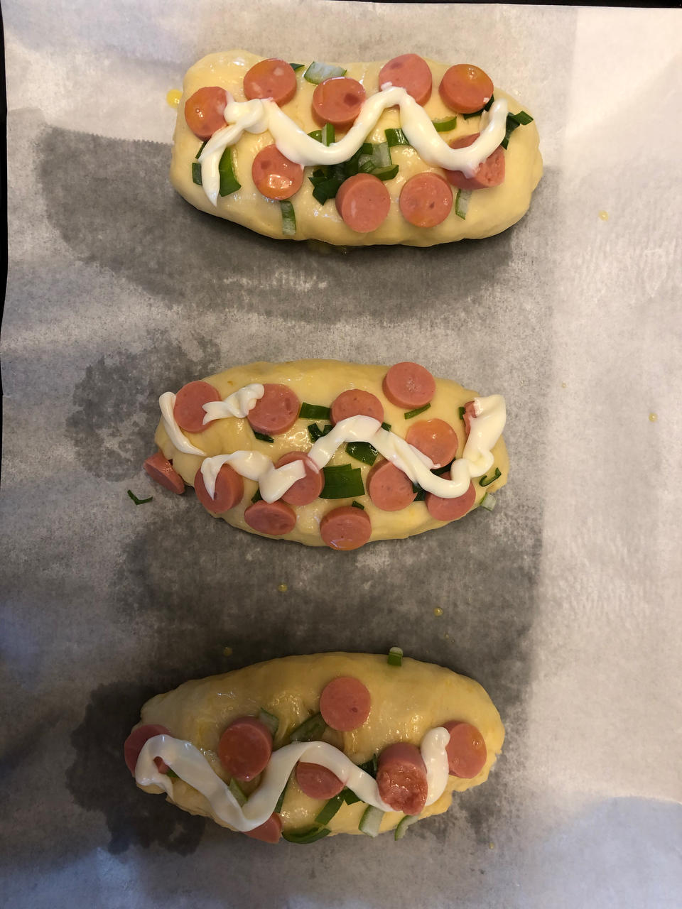 香葱火腿肉松面包