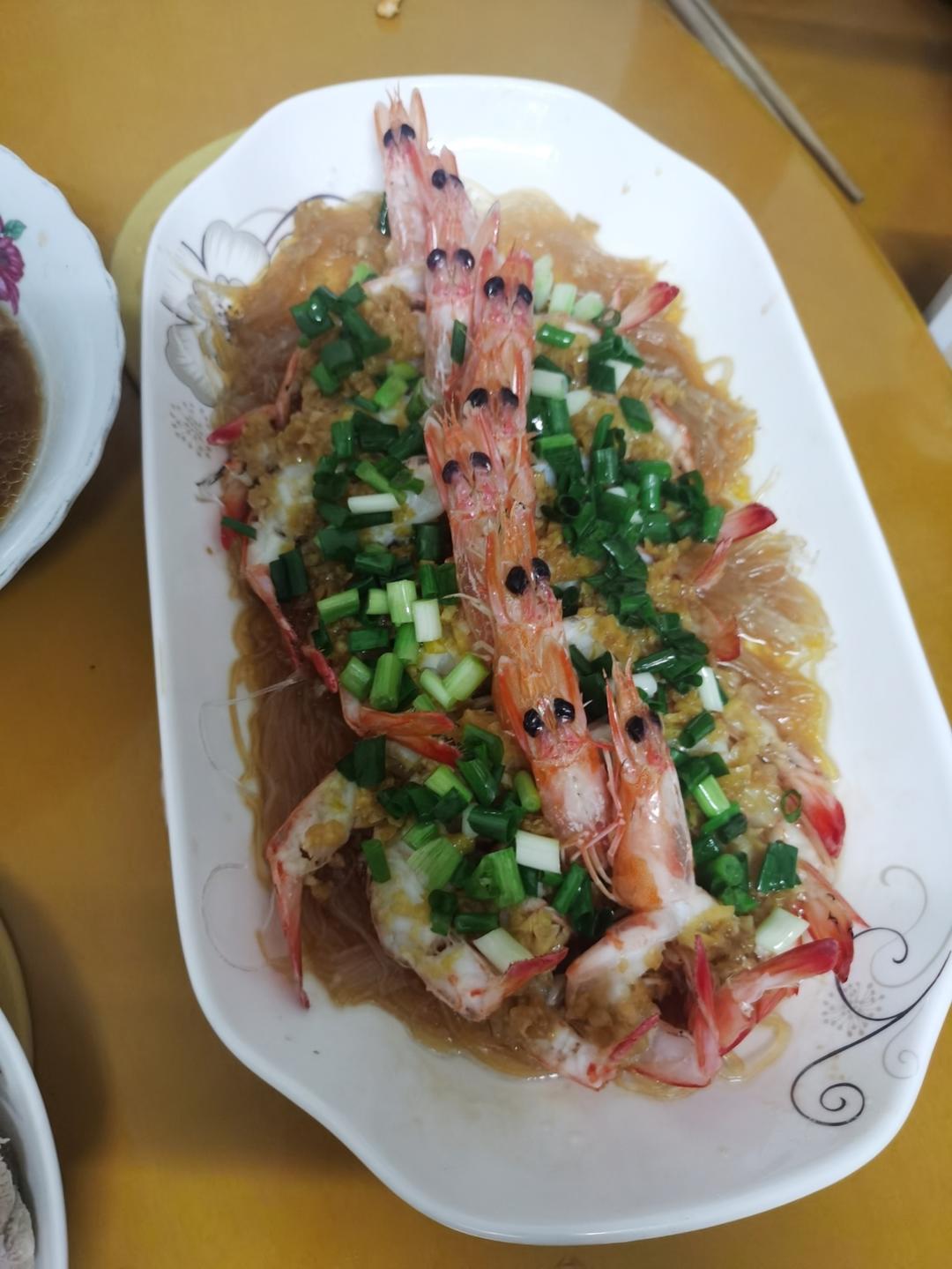 蒜蓉粉丝蒸虾完整版#秋季保胃战#