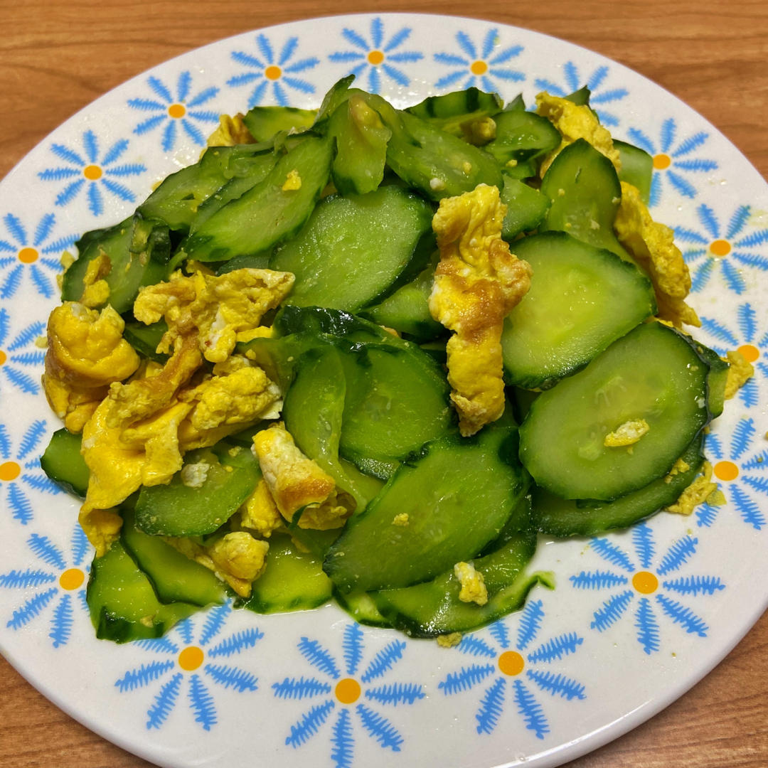 黄瓜炒鸡蛋