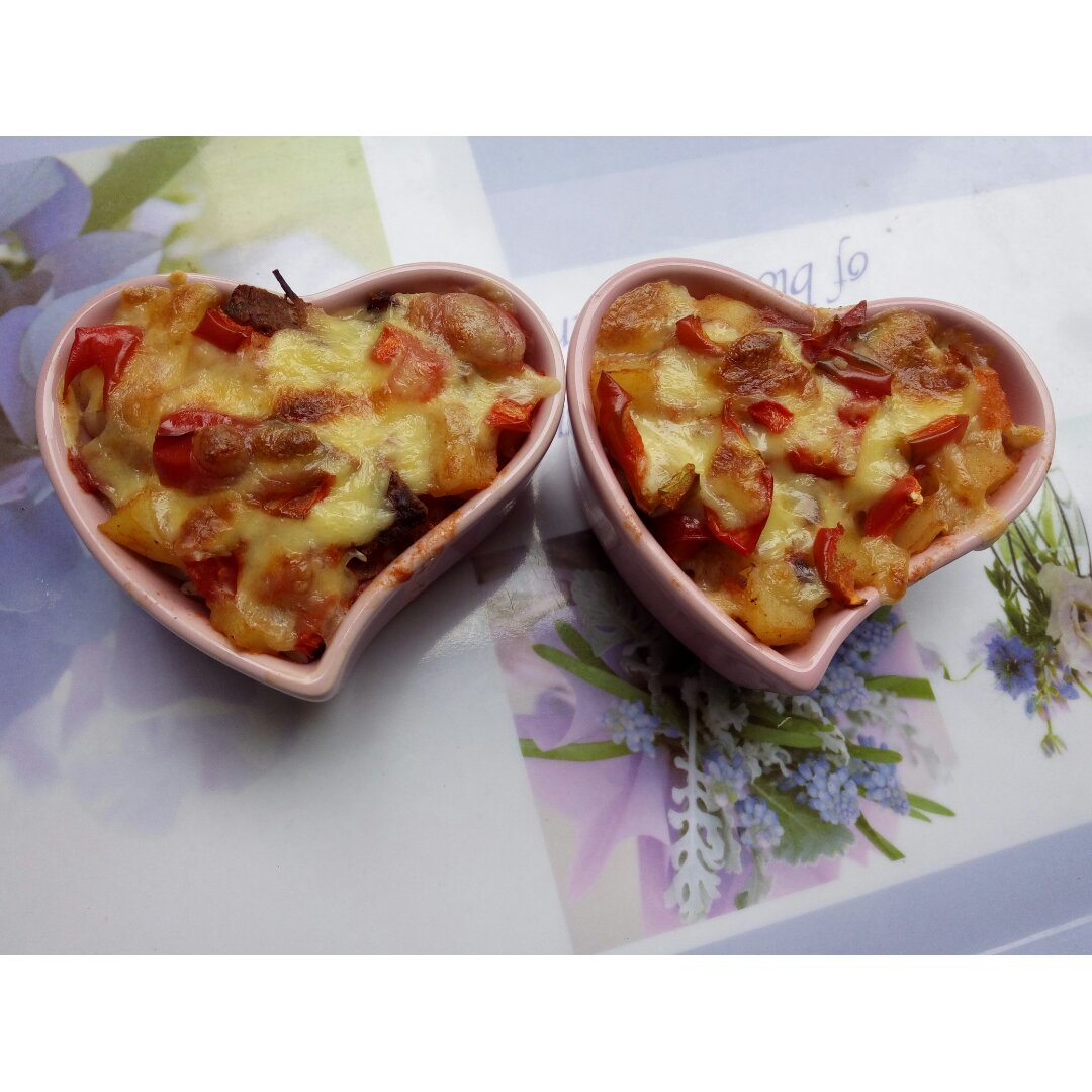 番茄鸡肉浓情焗饭【两人份】