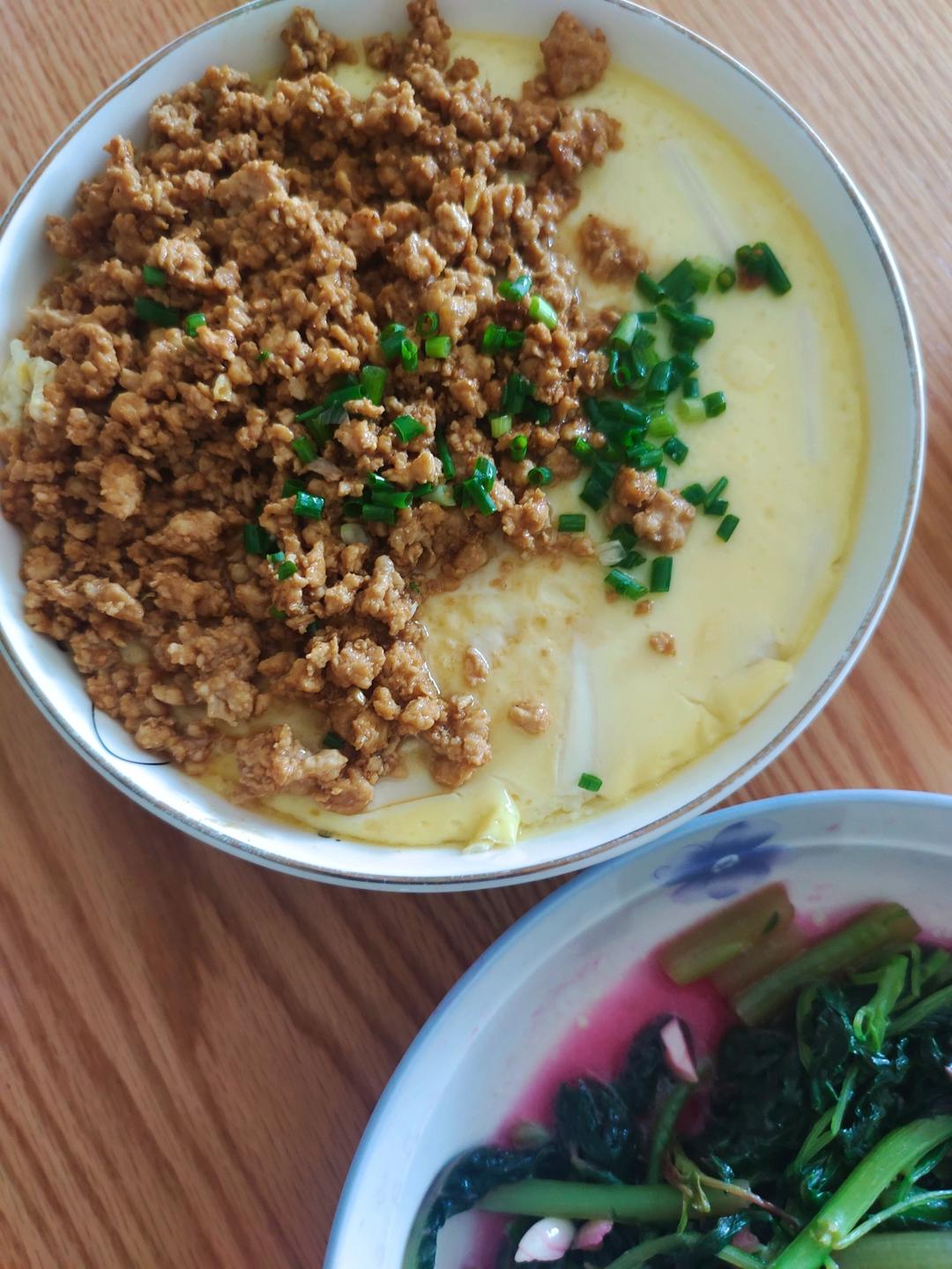 肉末豆腐蒸蛋