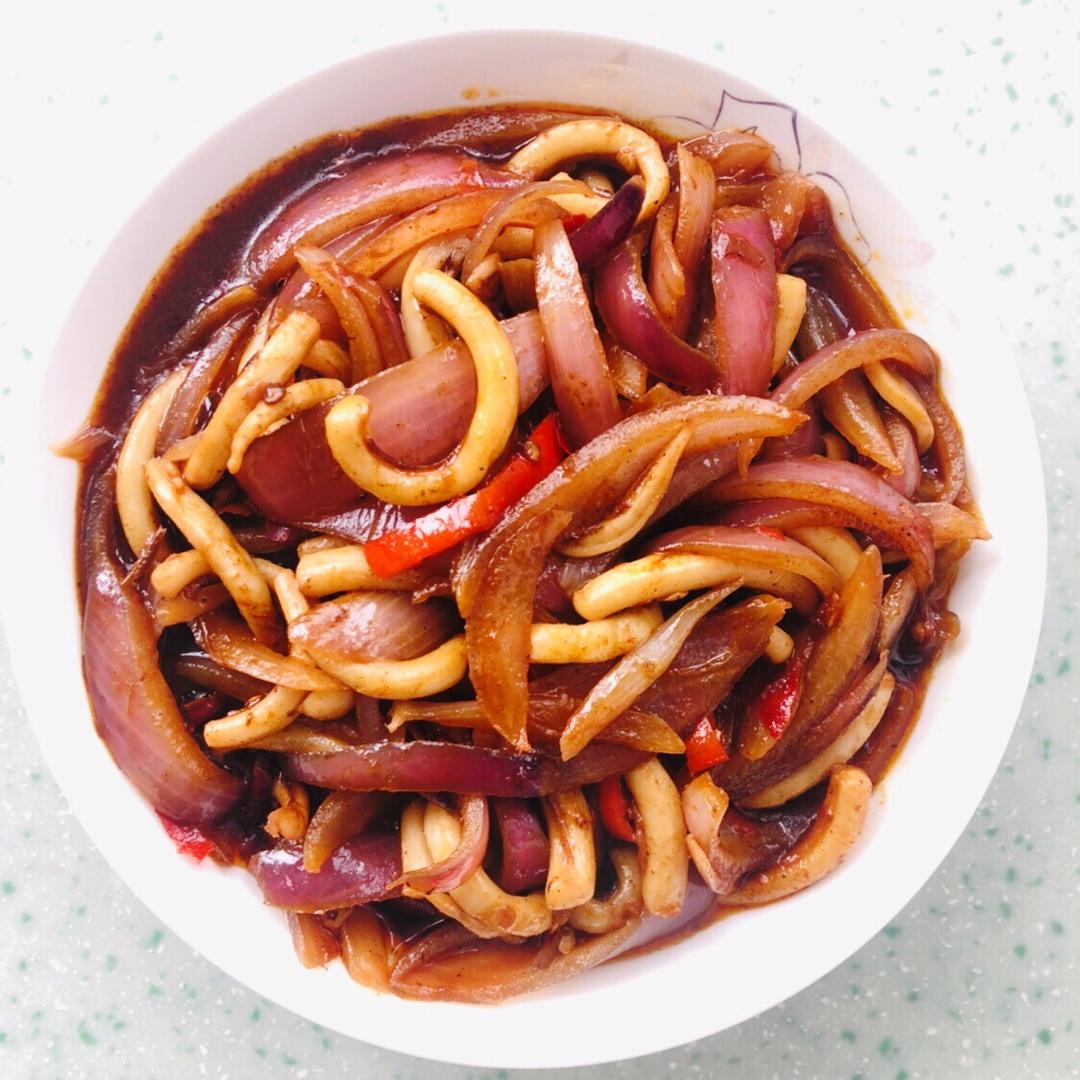 洋葱炒鱿鱼