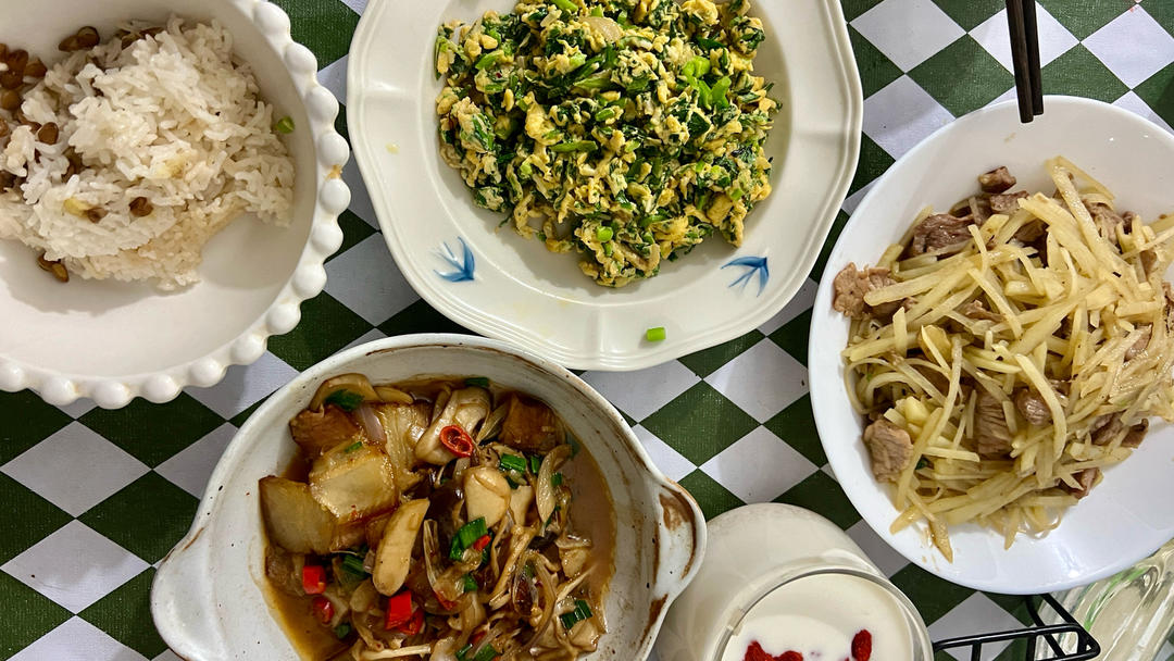 荠菜炒鸡蛋（春天的味道）