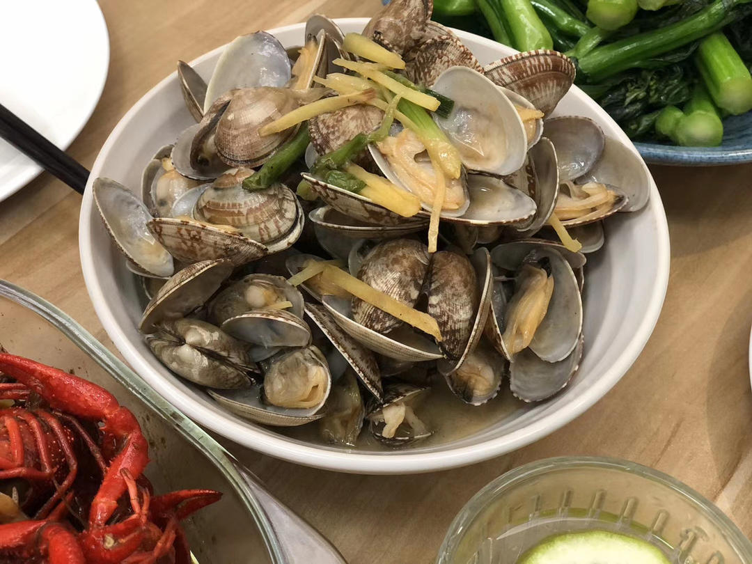 姜葱炒花甲∣深夜解馋好吃不胖