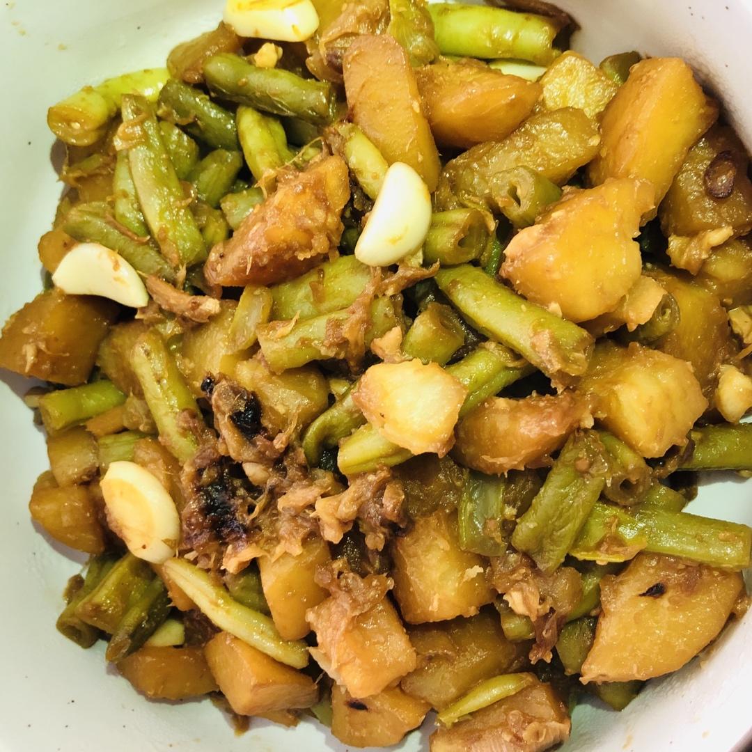 土豆炖豆角