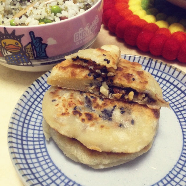 黑麦豆渣红糖馅饼