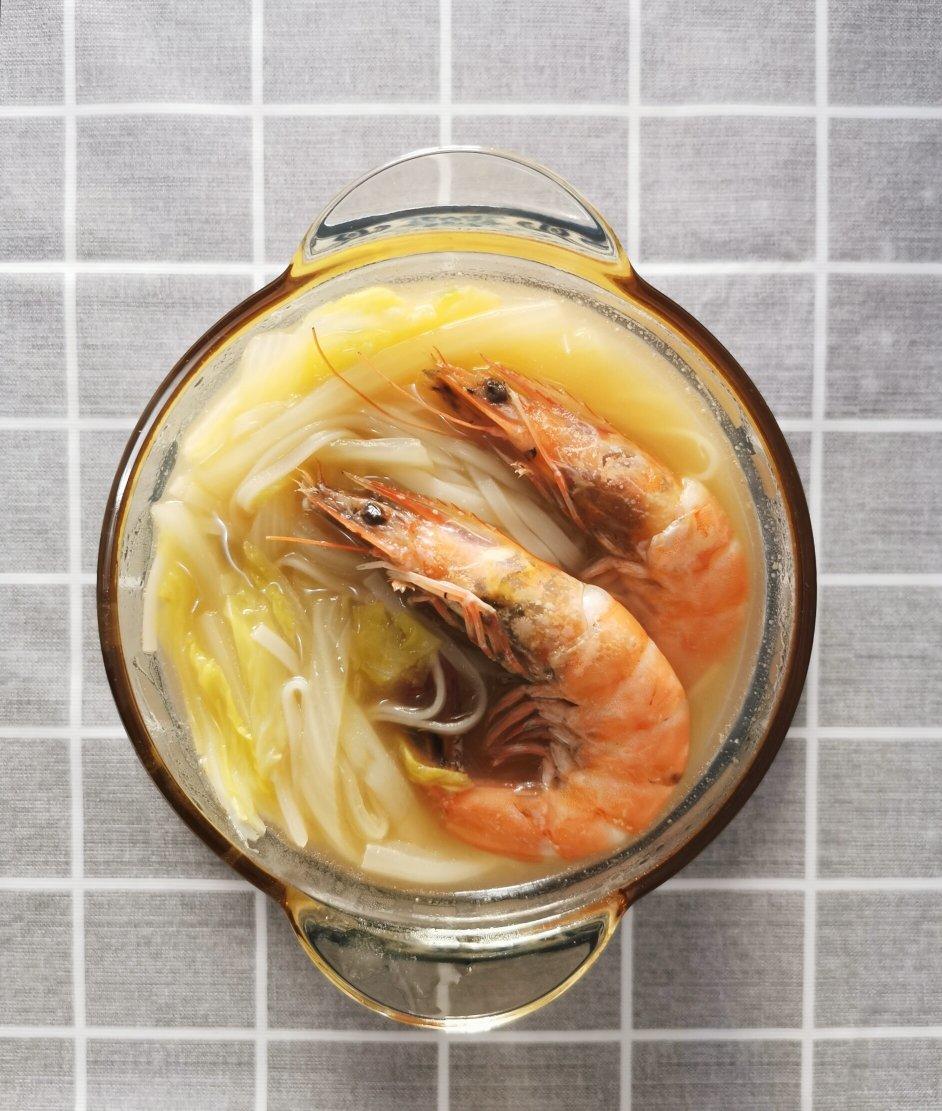 鲜虾白菜炝锅面