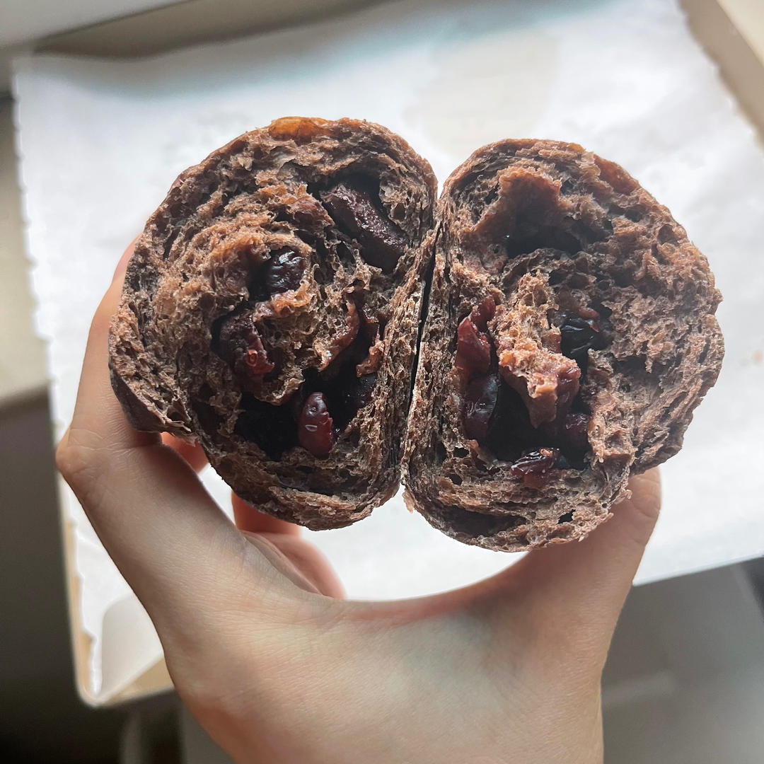 超软低脂可可全麦紫米麻薯奶酪欧包