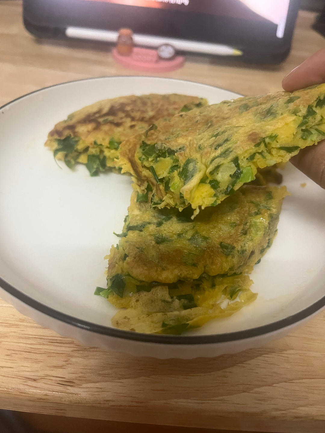 韭菜鸡蛋饼